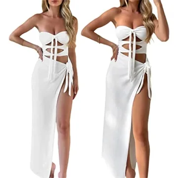 Women's Sexy Strapless Bodycon Tube Dress for Parties
