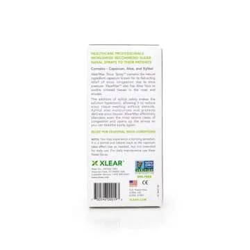 Xlear MAX Saline Nasal Spray, Natural Formula with Xylitol, Capsicum and Aloe, Nasal Decongestant for Sinus Pressure, Headache, Dry Nose for Kids and Adults, 1.5 fl oz (Pack of 1)
