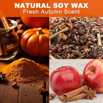 ONEVIVE Pumpkin Shaped Candle for Autumn Decor