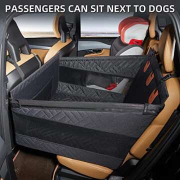 TKYZ Dog Car Seat Extender for Spacious and Safe Travel