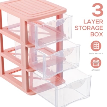 NUOBESTY Plastic Drawer Organizer for a Tidy Workspace