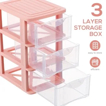 NUOBESTY Plastic Drawer Organizer for a Tidy Workspace