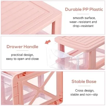 NUOBESTY Plastic Drawer Organizer for a Tidy Workspace