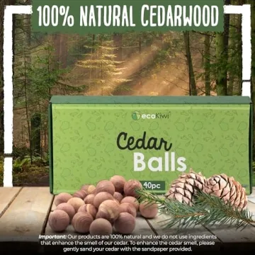 ecoKiwi Cedar Balls - Natural & Aromatic Clothing Care
