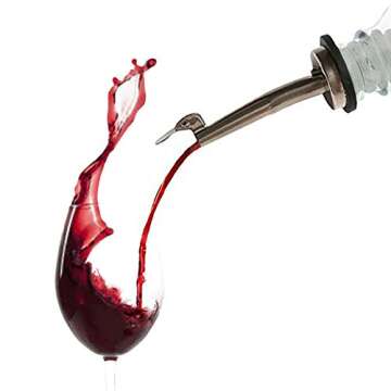 QMET olive oil spouts,Stainless Steel Classic Bottle Pour Tapered Spouts for Pours liquor, vinegar, syrup or oils with Stainless Steel Funnels (12pcs)