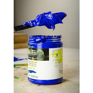 Liquitex Heavy Body Acrylic Paint Fluorescent Blue 2-oz Tube