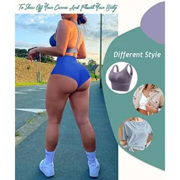 Stylish Women's High Waist Yoga Booty Shorts - Comfort & Lift
