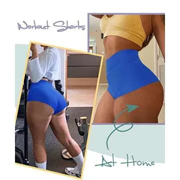 Stylish Women's High Waist Yoga Booty Shorts - Comfort & Lift