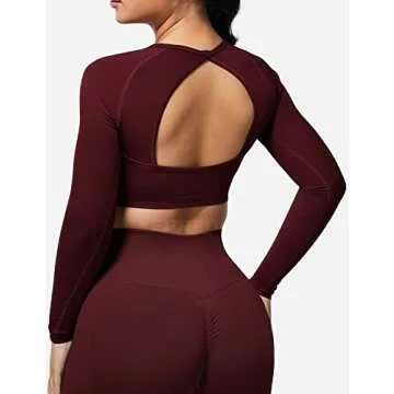 Stylish YEOREO Women Workout Crop Top for Gym and Yoga