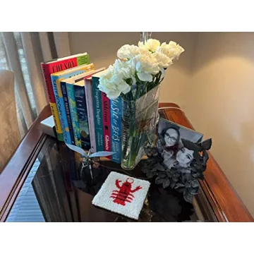 Puransen Bookend Vase for Flowers, Cute Home Office Decor; Unique Vase for Book Lovers, Artistic and Cultural Flavor Acrylic Clear Vases (Not Including Flowers)