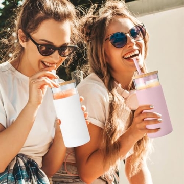 Tronco 20 oz Eco-Friendly Glass Tumbler with Straws