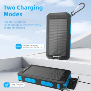 Durecopow Solar Charger 20,000mAh - Portable Power Bank