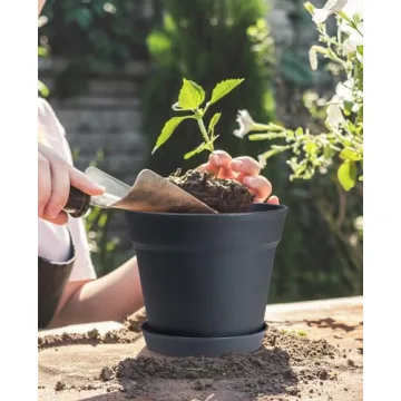 HomeNote 15 Pack 6" Plant Pots with Drainage for All Plants