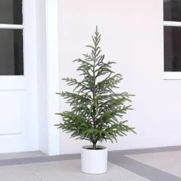 36" Realistic Norfolk Pine Tree for Christmas Decor