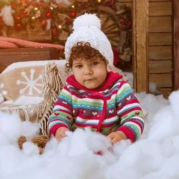 Apragaz Christmas Fake Snow - Safe & Fluffy Decor