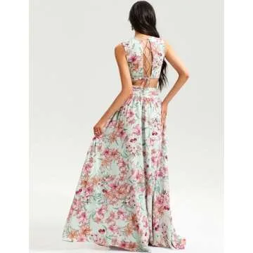 Jardinvue Floral Summer Dress – Elegant Maxi for Any Occasion