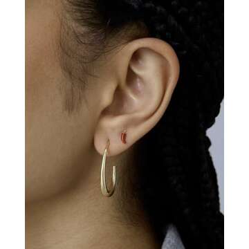 PAVOI Colorful Chili Pepper Stud Earrings - Dainty Gold Plated Jewelry