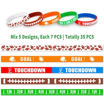 Football Silicone Wristbands Perfect for Parties and Gifts