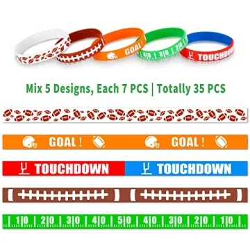 Football Silicone Wristbands Perfect for Parties and Gifts