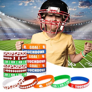 Football Silicone Wristbands Perfect for Parties and Gifts