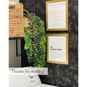 Froluya 118"x17.7" Black and Gold Vintage Floral Wallpaper Peel and Stick Wallpaper Removable Contact Paper Self Adhesive Peel and Stick Wallpaper Wall Paper for Bedroom Cabinets Shelf Liner Vinyl