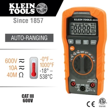 Klein MM400 Digital Multimeter with 600V Capability