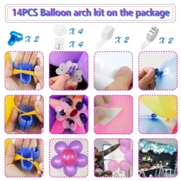 YEPVIE Electric Balloon Pump with 14 Arch Kits for Parties