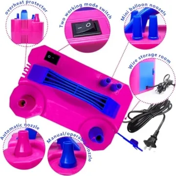 YEPVIE Electric Balloon Pump with 14 Arch Kits for Parties