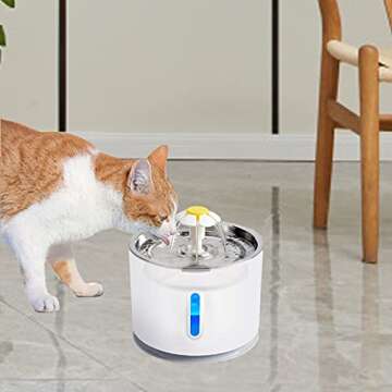 12/16 Pack Cat Water Fountain Filters, Cirfifth Triple Filtration System Pet Cat Fountain Filter Replacement for 84oz/2.5L Automatic Cat Fountain (12 Pack)