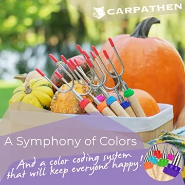 CARPATHEN Telescoping Marshmallow Roasting Sticks for Campfires and BBQs