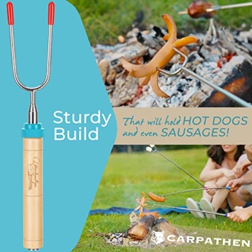 CARPATHEN Telescoping Marshmallow Roasting Sticks for Campfires and BBQs