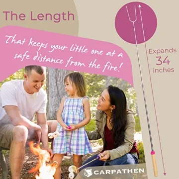 CARPATHEN Telescoping Marshmallow Roasting Sticks for Campfires and BBQs