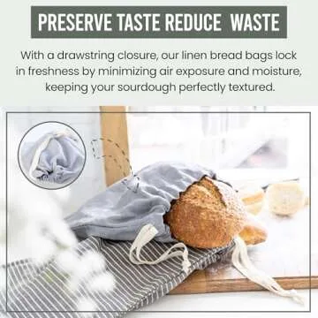 Beeswax Bread Bags for Homemade Sourdough Bread