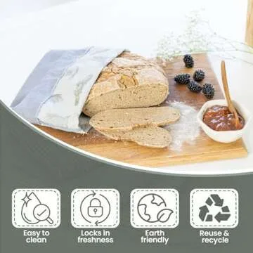 Beeswax Bread Bags for Homemade Sourdough Bread