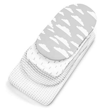 Premium Bassinet Bed Sheets Fitted Cotton Cradle Sheets