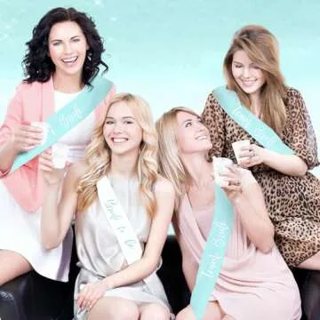 Chug Buddy Bachelorette Party Accessories & Supplies - Green 56 Piece Bachelorette Party Favors Pack With Bachelorette Sash, Sunglasses, Cups And More - Bride Accessories For Bachelorette Party