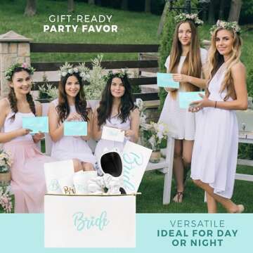 Chug Buddy Bachelorette Party Accessories & Supplies - Green 56 Piece Bachelorette Party Favors Pack With Bachelorette Sash, Sunglasses, Cups And More - Bride Accessories For Bachelorette Party