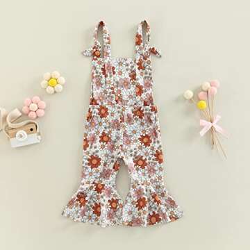 Infant Toddler Floral Jumpsuit for Summer Fun