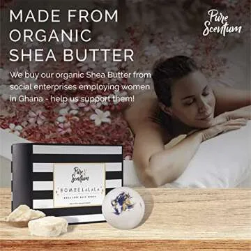 Luxury 6oz Vegan Bath Bombs Set - Organic Spa Experience