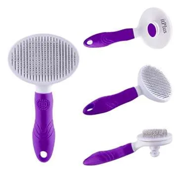 Upgraded Cat Self Cleaning Slicker Brush for Grooming