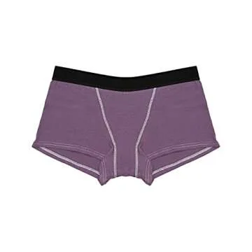 Nabtos Women Boxers Basic Cotton Boyshort Briefs 5 Pack