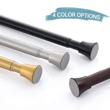 EBOATOP Adjustable Tension Shower Curtain Rod - 32 to 78 Inch