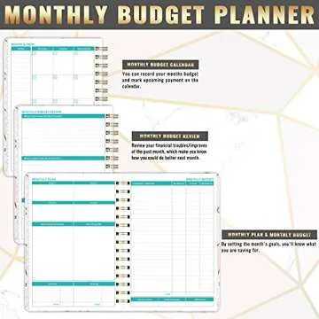 Budget Planner - 12 Monthly Financial Organizer, Expense Tracker, Undated Finance Planner, 6" x 8.2", Monthly Budget Book, Account Book, Start Anytime to Take Control of Your Money