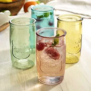Glaver's Vintage Glassware Set – Perfect Summer Tumblers