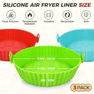 Reusable Air Fryer Silicone Liners for Easy Cooking