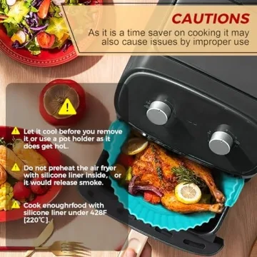Reusable Air Fryer Silicone Liners for Easy Cooking