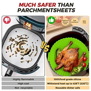 Reusable Air Fryer Silicone Liners for Easy Cooking