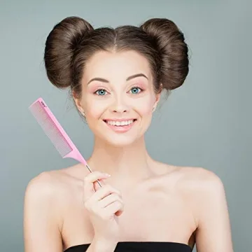 XNICX Pink Pintail Comb - Stylish & Heat Resistant Hair Tool