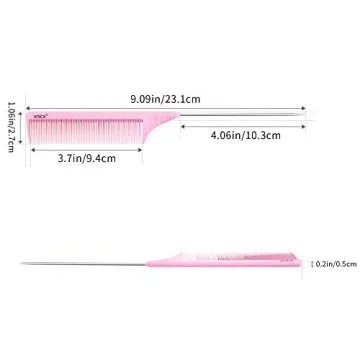 XNICX Pink Pintail Comb - Stylish & Heat Resistant Hair Tool