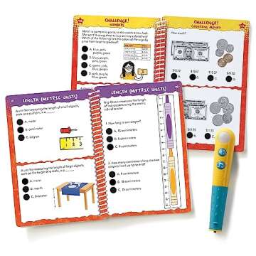 Educational Insights Hot Dots Let’s Master 2nd Grade Math Set, Homeschool & School Readiness Learn...